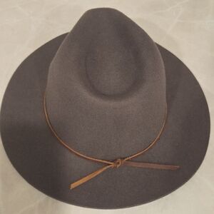 Brixton Brown Fedora with Gold Logo